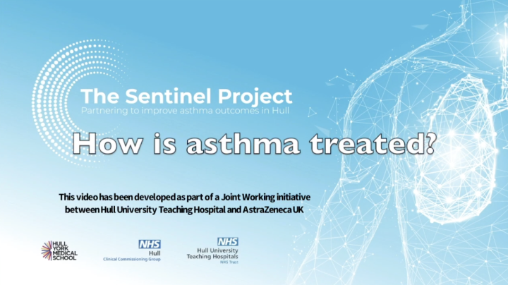 How is asthma treated? Image