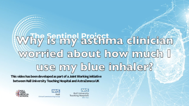 Why is my asthma clinician worried about how much I use my blue inhaler? Image